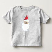 Sinterklaas, bril, hipster, kerstman kinder shirts (Voorkant)