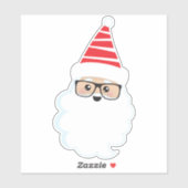 Sinterklaas, bril, hipster, kerstman sticker (Vel)