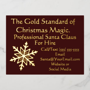 Sinterklaas Business Post Kaart Gold Foil
