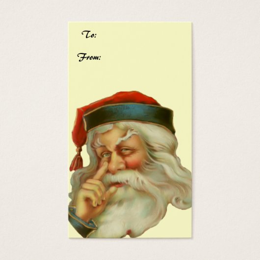 Sinterklaas Cadeau Gift Label Visitekaartjes (Voorkant)