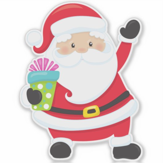 Sinterklaas, Cadeaus, geschenken, kerstmis, kerstm Sticker (Voorkant)