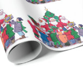 Sinterklaas Cadeaus geven aan kinderen via de boom Cadeaupapier (Rol Hoek)