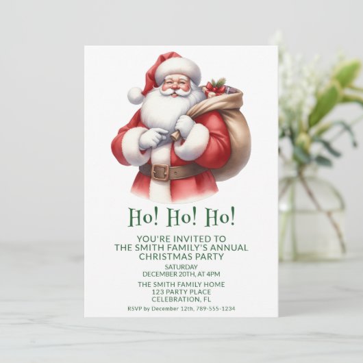 Sinterklaas Cadeaus Groen Feest Kaart (Staand voorkant)