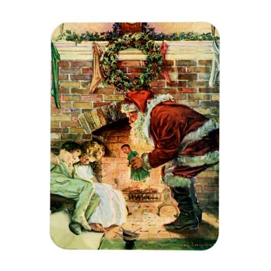 Sinterklaas Cadeaus leveren Magneet (Verticaal)