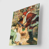 Sinterklaas Cadeaus leveren Vierkante Klok (Hoek)