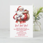 Sinterklaas Cadeaus Rode Partij Kaart (Staand voorkant)