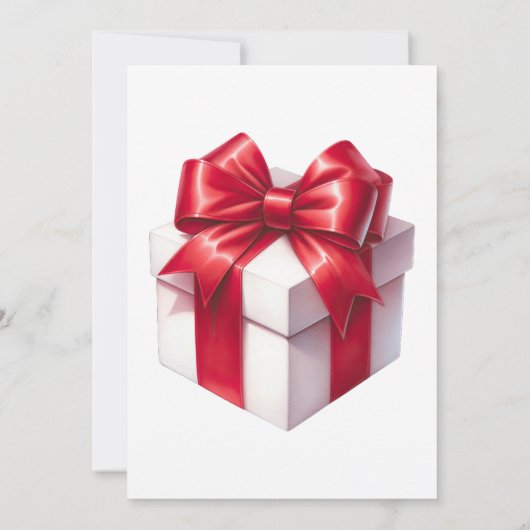 Sinterklaas Cadeaus Rode Partij Kaart (Achterkant)