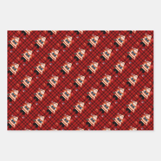 Sinterklaas Candy Cane 3 — Verpakking Inpakpapier Vel (Voorkant 3)