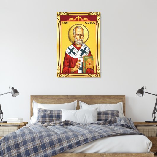 Sinterklaas Canvas Afdruk (Insitu (Slaapkamer))