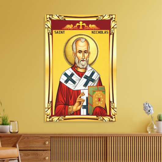 Sinterklaas Canvas Afdruk (Insitu (Woonkamer))
