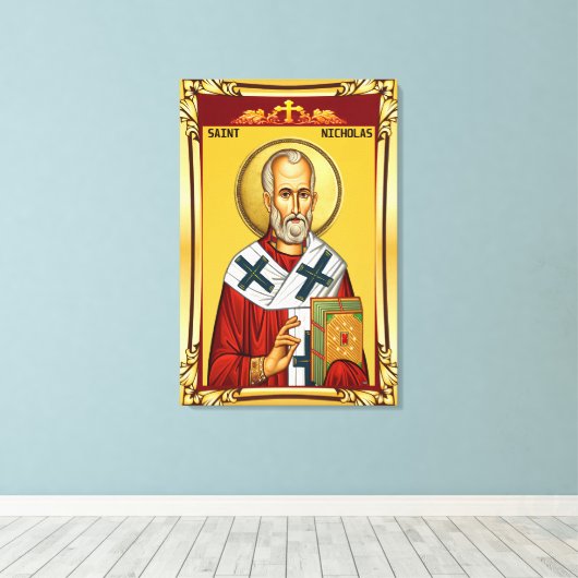 Sinterklaas Canvas Afdruk (Insitu (Houten vloer))