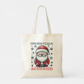 Sinterklaas Canvas tas - Feestelijk vakantieontwer (Achterkant)