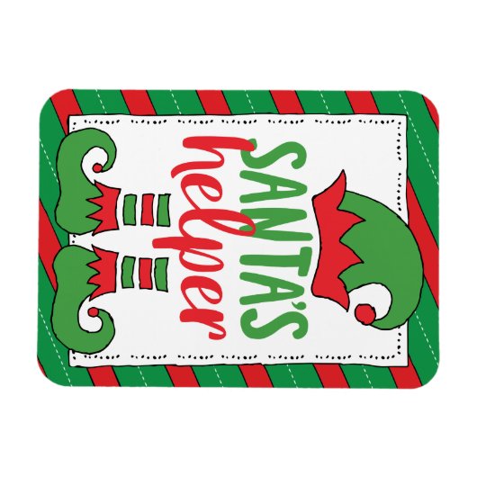 Sinterklaas Cartoon Elf Trekkast Elf Magneet (Horizontaal)