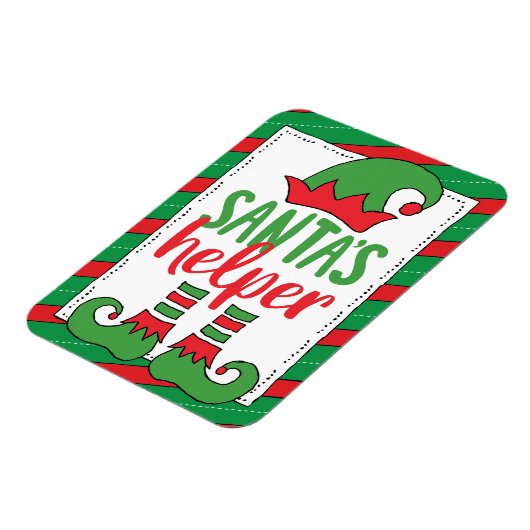 Sinterklaas Cartoon Elf Trekkast Elf Magneet (Linkerzijde)