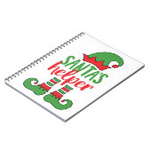 Sinterklaas Cartoon Elf Trekkast Elf Notitieboek (Linkerzijde)