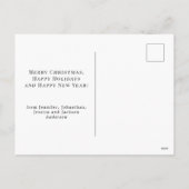 Sinterklaas Classic Kerstblauw Aangepast Feestdagenkaart (Achterkant)