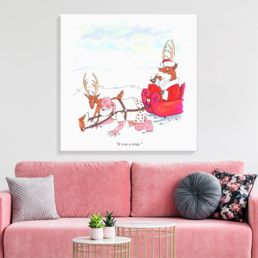 Sinterklaas Coup canvas print (Insitu (Woonkamer))