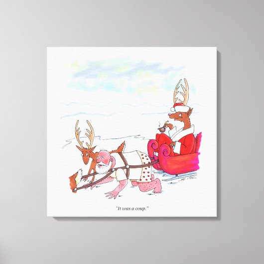 Sinterklaas Coup canvas print (Voorkant)