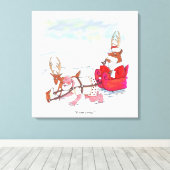 Sinterklaas Coup canvas print (Insitu (Houten vloer))