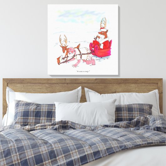 Sinterklaas Coup canvas print (Insitu (Slaapkamer))