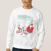 Sinterklaas Coup mannen wit sweatshirt (Voorkant)