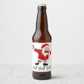 Sinterklaas Dabbing Personaliseren Bier Etiket (Voorkant)