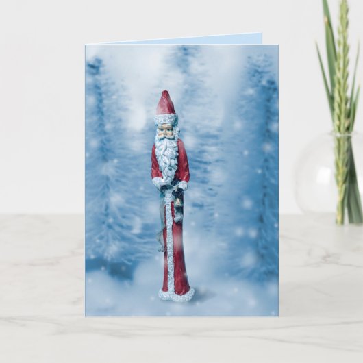 Sinterklaas: de magere jaren kerst add-a-foto feestdagen kaart (Voorkant)