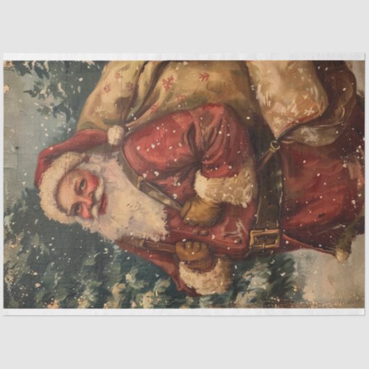 Sinterklaas  decoupage tissuepapier (Voorkant)