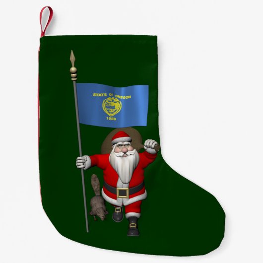 Sinterklaas die de staat Beaver bezoekt Kleine Kerstsok (Voorkant)