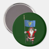 Sinterklaas die de staat Beaver bezoekt Magneet (Voorkant / Achterkant)
