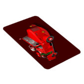 Sinterklaas die een brandwagen bestuurt magneet (Rechterzijde)