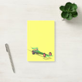 Sinterklaas die een dragster bestuurt post-it® notes (Kantoor)