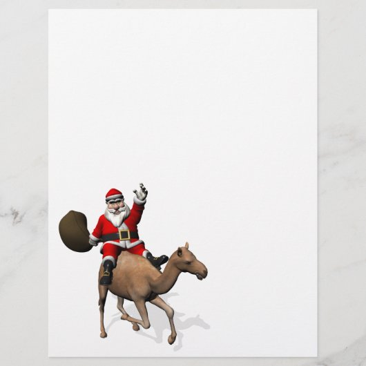 Sinterklaas die een kamel bestuurt (Voorkant)