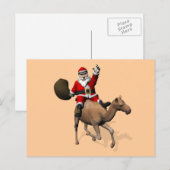 Sinterklaas die een kamel bestuurt feestdagenkaart (Voorkant / Achterkant)