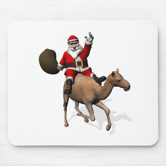 Sinterklaas die een kamel bestuurt muismat (Voorkant)