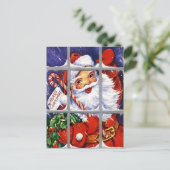 Sinterklaas die je in je raam past briefkaart (Staand voorkant)