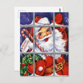 Sinterklaas die je in je raam past briefkaart (Voorkant / Achterkant)