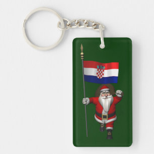 Sinterklaas die Kroatië bezoekt Sleutelhanger