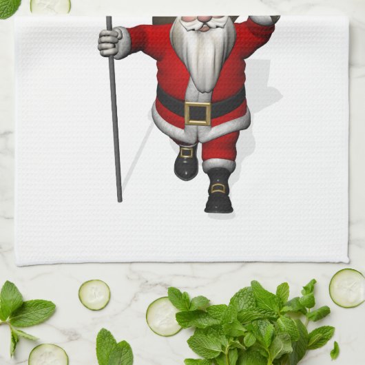 Sinterklaas die Kroatië bezoekt Theedoek (Gevouwen)