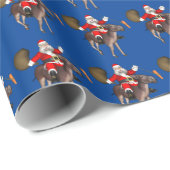 Sinterklaas die op Donkey rust Cadeaupapier (Rol Hoek)