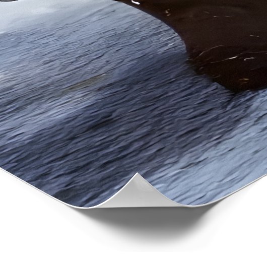 Sinterklaas die op een stoel zit | AI Art Poster (Hoek)