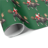 Sinterklaas die op mazen rijdt cadeaupapier (Rol Hoek)