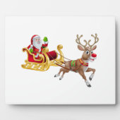 Sinterklaas die op slee rijdt fotoplaat (Voorkant)