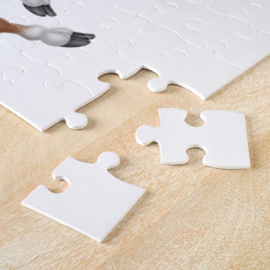 Sinterklaas die op slee rijdt legpuzzel (Zijkant)