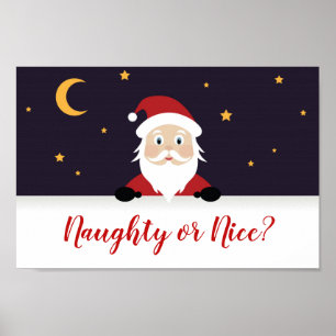 Sinterklaas die stout of aardig is poster