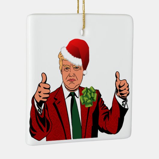 Sinterklaas Donald Trump Kerstmis Ornament (Rechts)