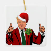 Sinterklaas Donald Trump Kerstmis Ornament (Voorkant)