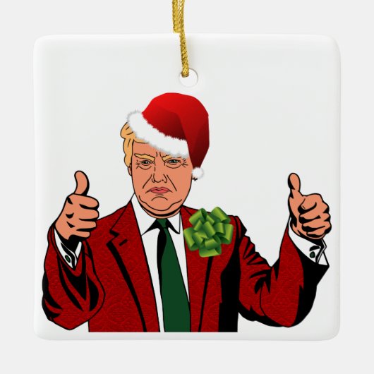 Sinterklaas Donald Trump Kerstmis Ornament (Voorkant)