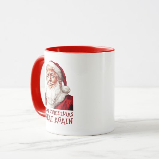 Sinterklaas Donald Trump maakt kerstmis weer gewel Mok (Voorkant links)