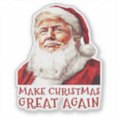 Sinterklaas Donald Trump maakt kerstmis weer gewel Sticker (Voorkant)